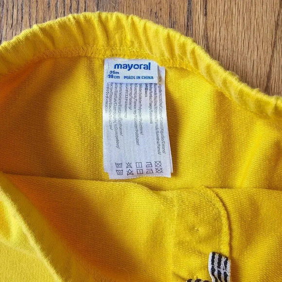 Mayoral yellow zebra pants size 3T - Picture 3 of 3